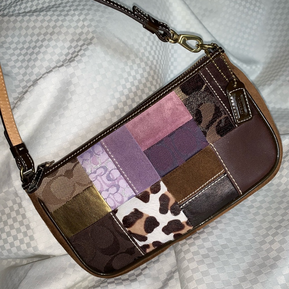Ultra Rare Coach Y2k Patchwork Demi Shoulder Bag